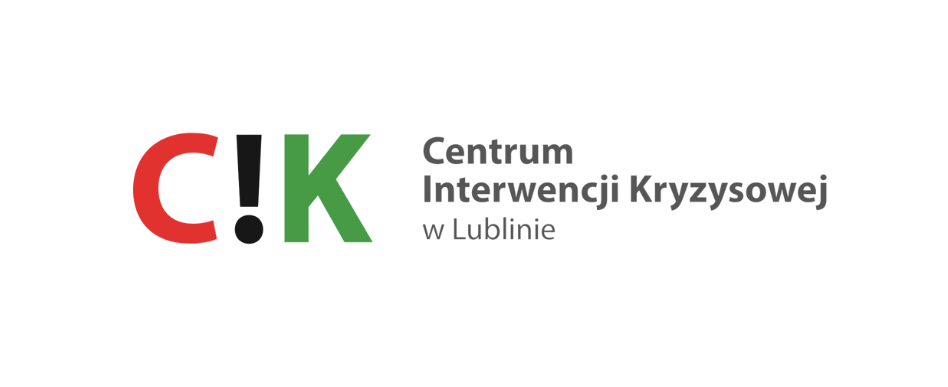 logotyp na białym tle, tekst: C!K Centrum Interwencji Kryzysowej w Lublinie