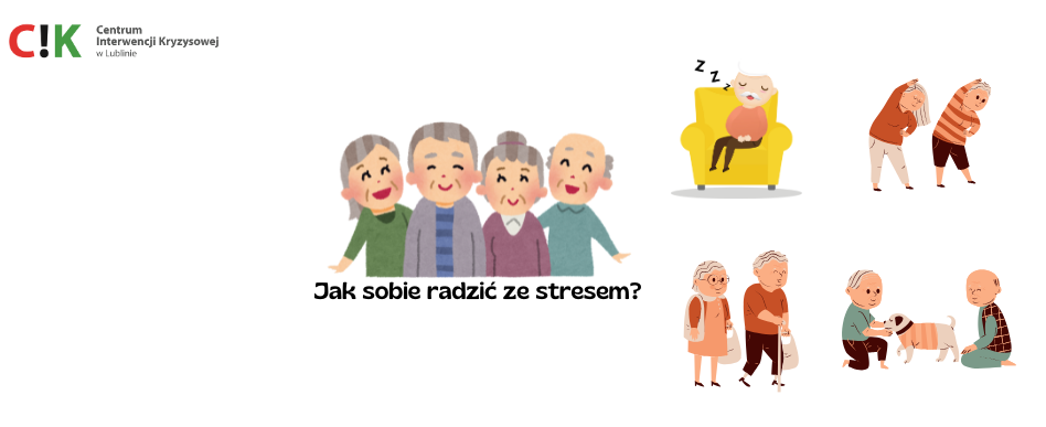 grafika dekoracyjna dotycząca radzenia sobie ze stresem