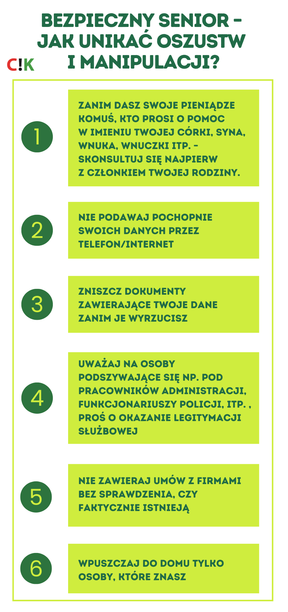 infografika z zasadami bezpiecznych zachowań. Wpis zawiera treści z infografiki