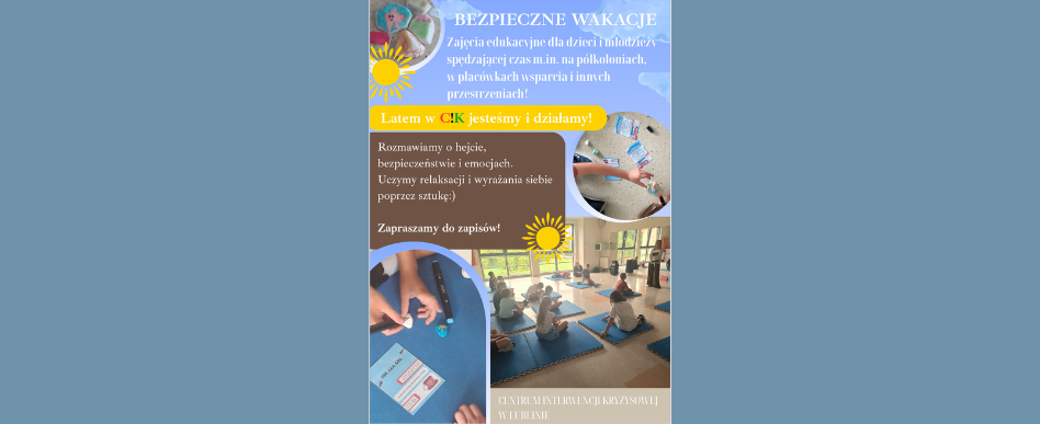 kolaż zdjęć z zajęć dla dzieci, tekst dostępny we wpisie