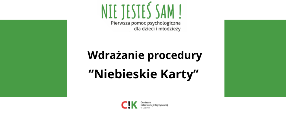 decorative graphic concerning the implementation of the blue card procedure