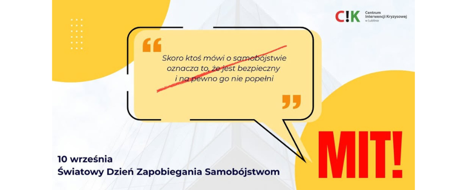 Grafika dekoracyjna dotycząca światowego dnia zapobiegania samobójstwom