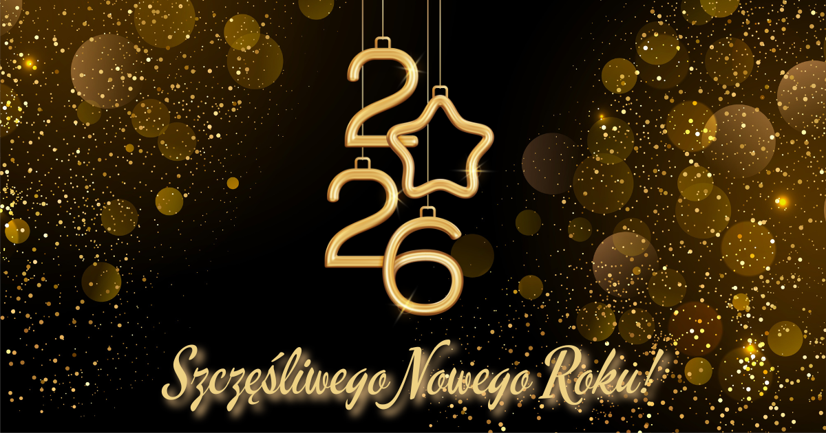 grafika dekoracyjna dotycząca życzeń noworocznych