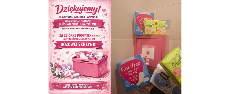 grafika dekoracyjna dotycząca różowej skrzyneczki