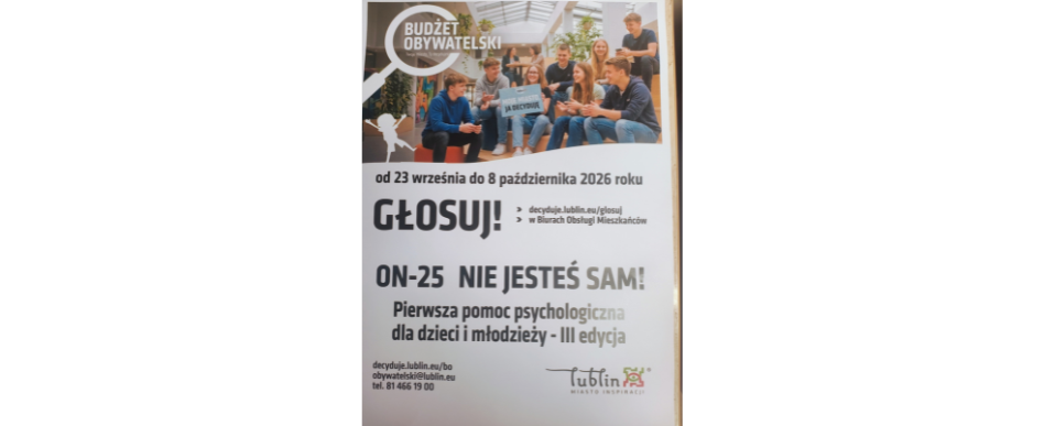 plakat informacyjny, treść we wpisie